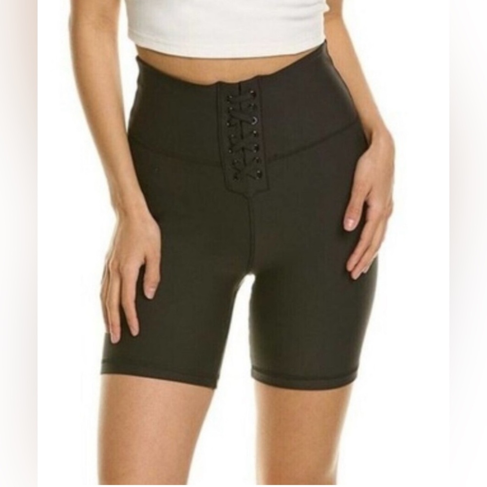 NWT WEWOREWHAT Lace-up bike short